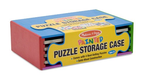 Melissa & Doug Puzzle Storage Case PrePack with 4 Puzzles