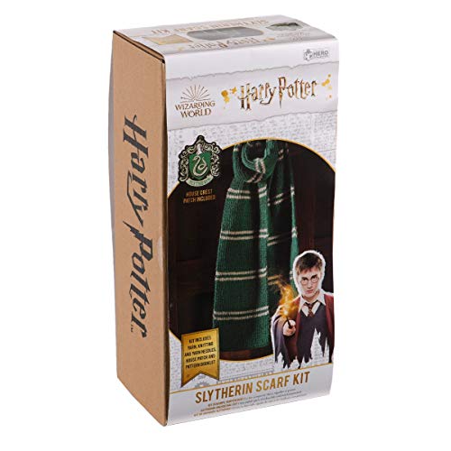 Eaglemoss Hero Collector Hogwarts Slytherin House Scarf | Wizarding World Knitting Kits | Model Replica