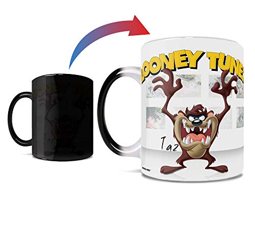 Morphing Mugs Looney Tunes Tazmanian Devil (Taz) Ceramic Mug, Black