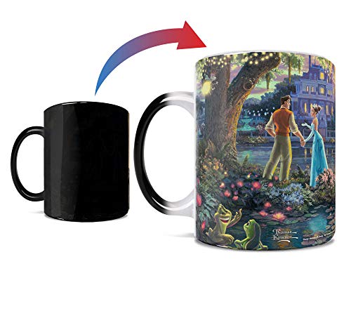 Disney – The Princess and the Frog – Tiana and Prince Naveen – Thomas Kinkade - 11 oz Morphing Mugs Heat Sensitive Mug – Ceramic Color Changing Heat Reveal Coffee Tea Mug