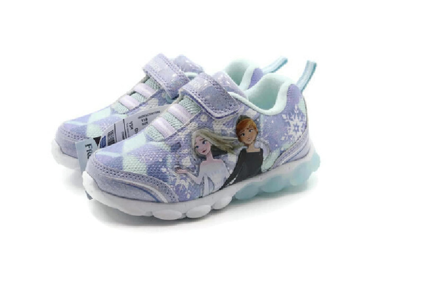 Disney Frozen 2 Girl's Lighted Athletic Sneaker, Lilac (Toddler/Little Kid)