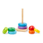 Melissa & Doug Rainbow Stacker Wooden Ring Educational Toy - Wooden Rainbow Stacking Rings Baby Toy, Stacker Toys For Infants And Toddlers