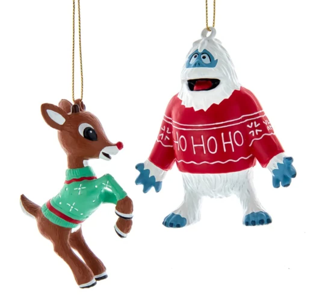 Rudolph The Red Nose Reindeer® Bumble and Rudolph Ugly Sweater Ornamen ...