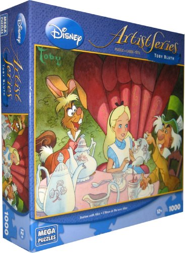 Disney Artist Series Toby Bluth Teatime With Alice 1000 Piece PUZZLE