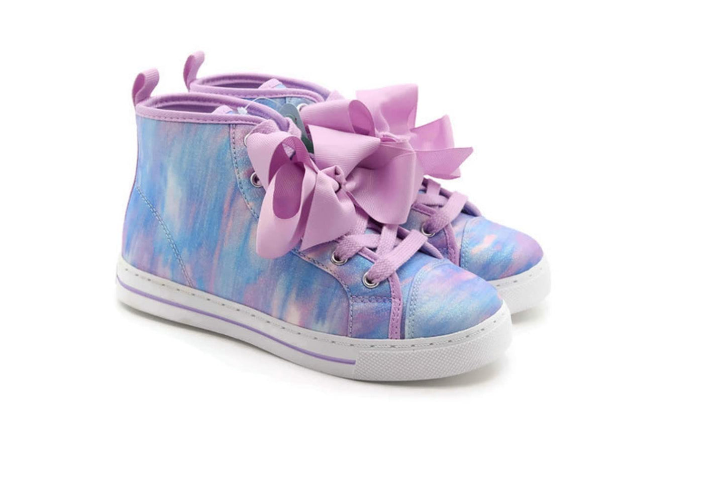 Nickelodeon JoJo Siwa Girl's Hi-Top Athletic Sneaker, Lilac/Blue (Little Kid/Big Kid)