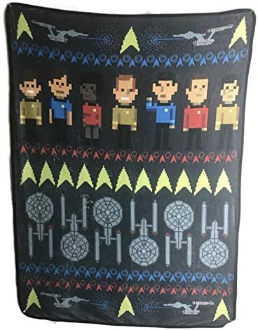 Star Trek The Original Series Fleece Softest Throw Blanket| Measures 60 x 45 Inches