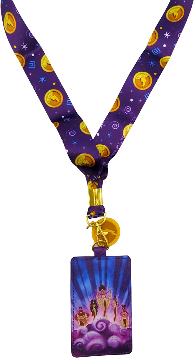 Loungefly Disney Hercules Muses Lanyard with Cardholder, Disney-Themed Gifts for Men and Women, 16 Inches