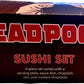 Marvel Deadpool 4 Piece Japanese Sushi Dinnerware Set, Black
