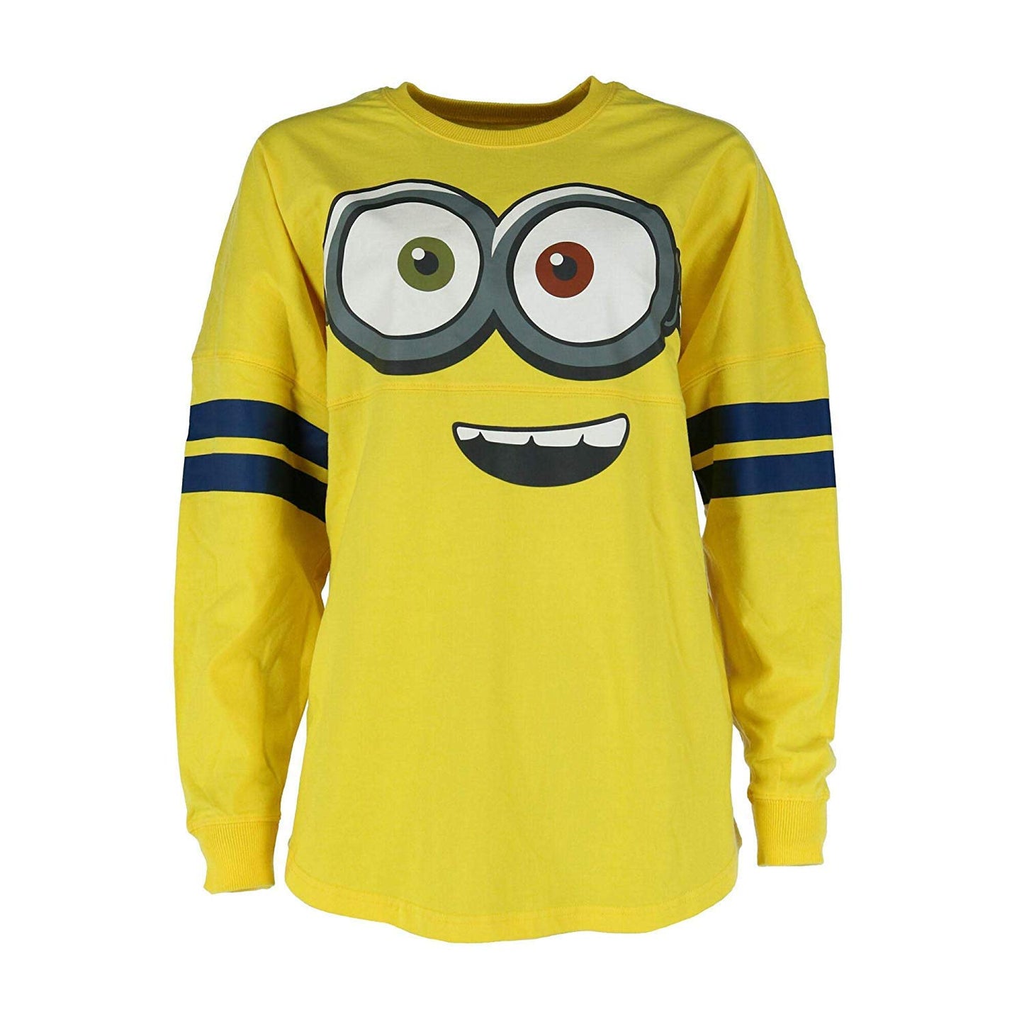 Jerry Leigh Women's Long Sleeve Collegiate Minion Top, Large, Yellow