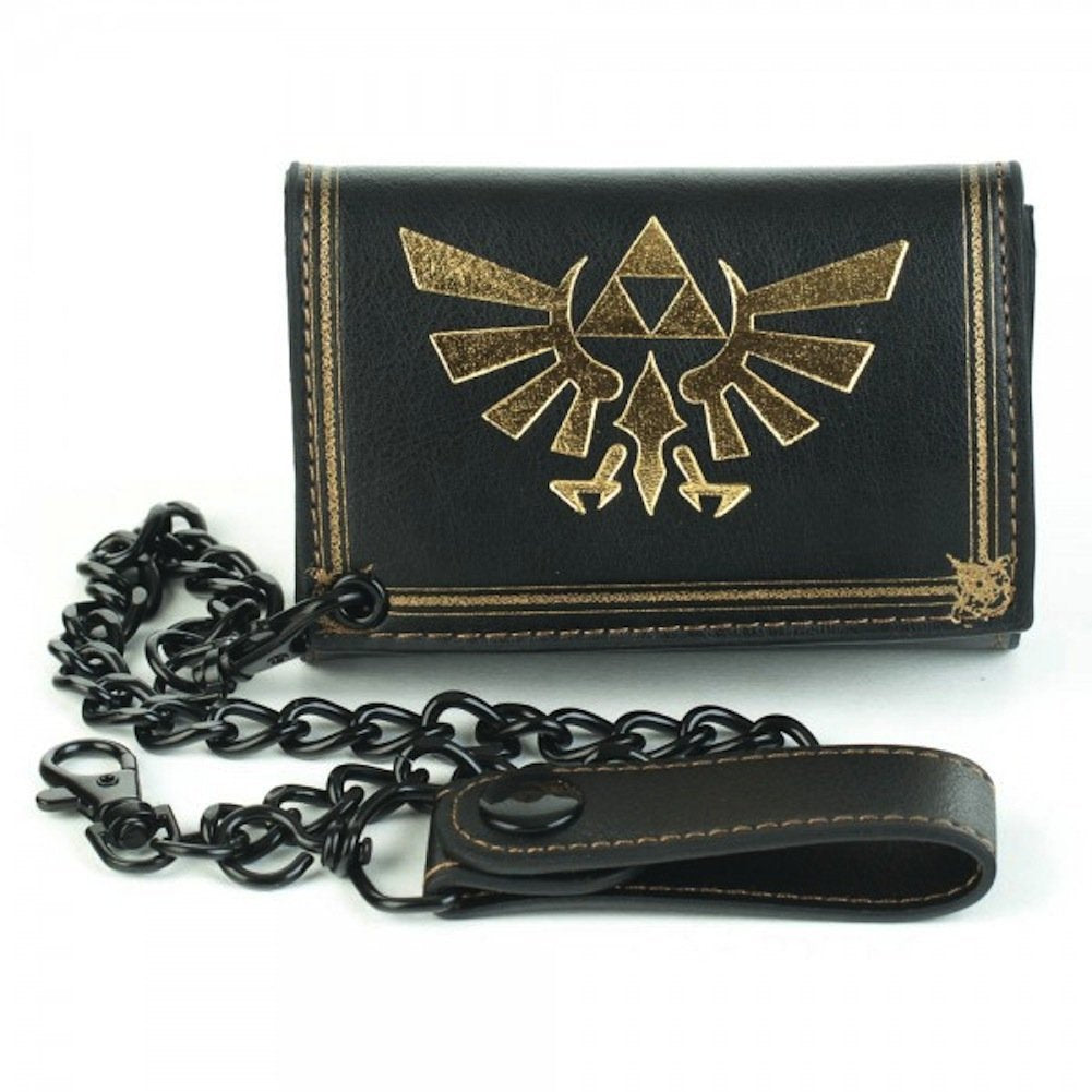 Mens Bioworld Nintendo Legend of Zelda Twilight Princess Emblem Biker Wallet With Chain