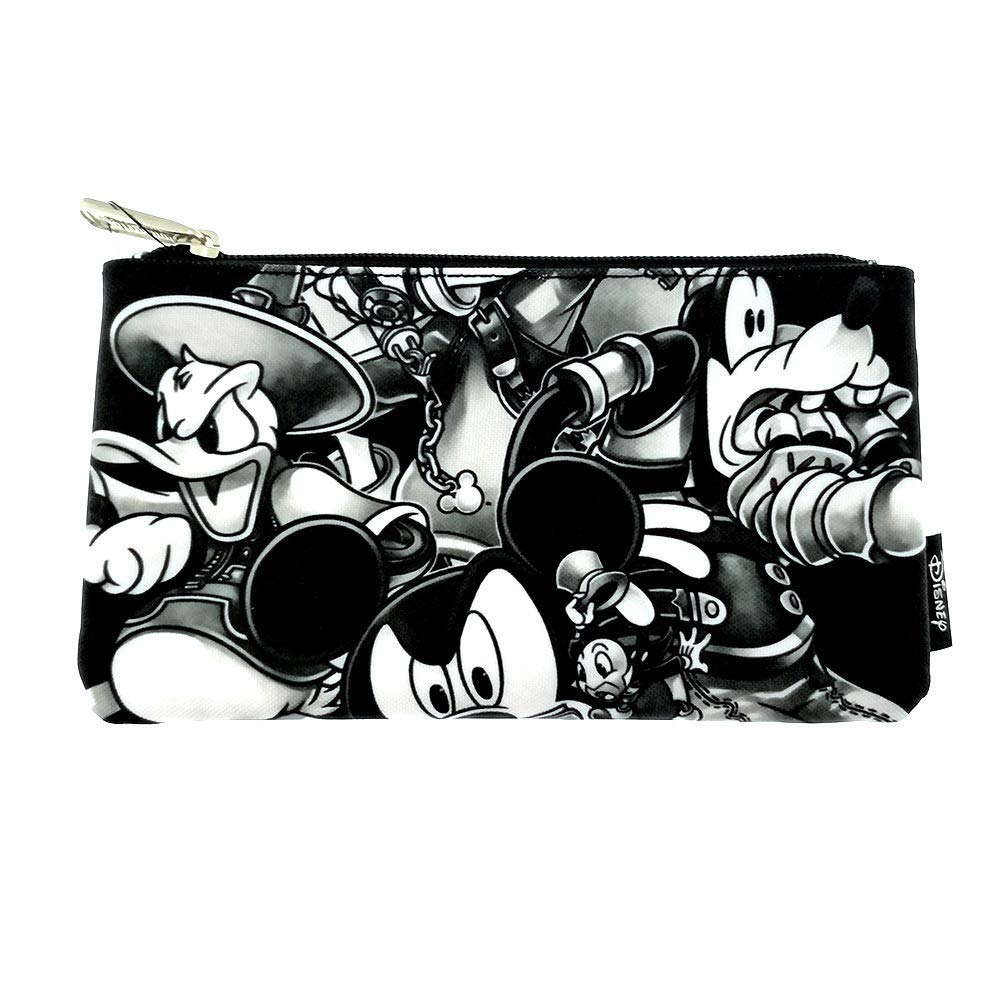Loungefly Kingdom Hearts Black Grey Pencil Case