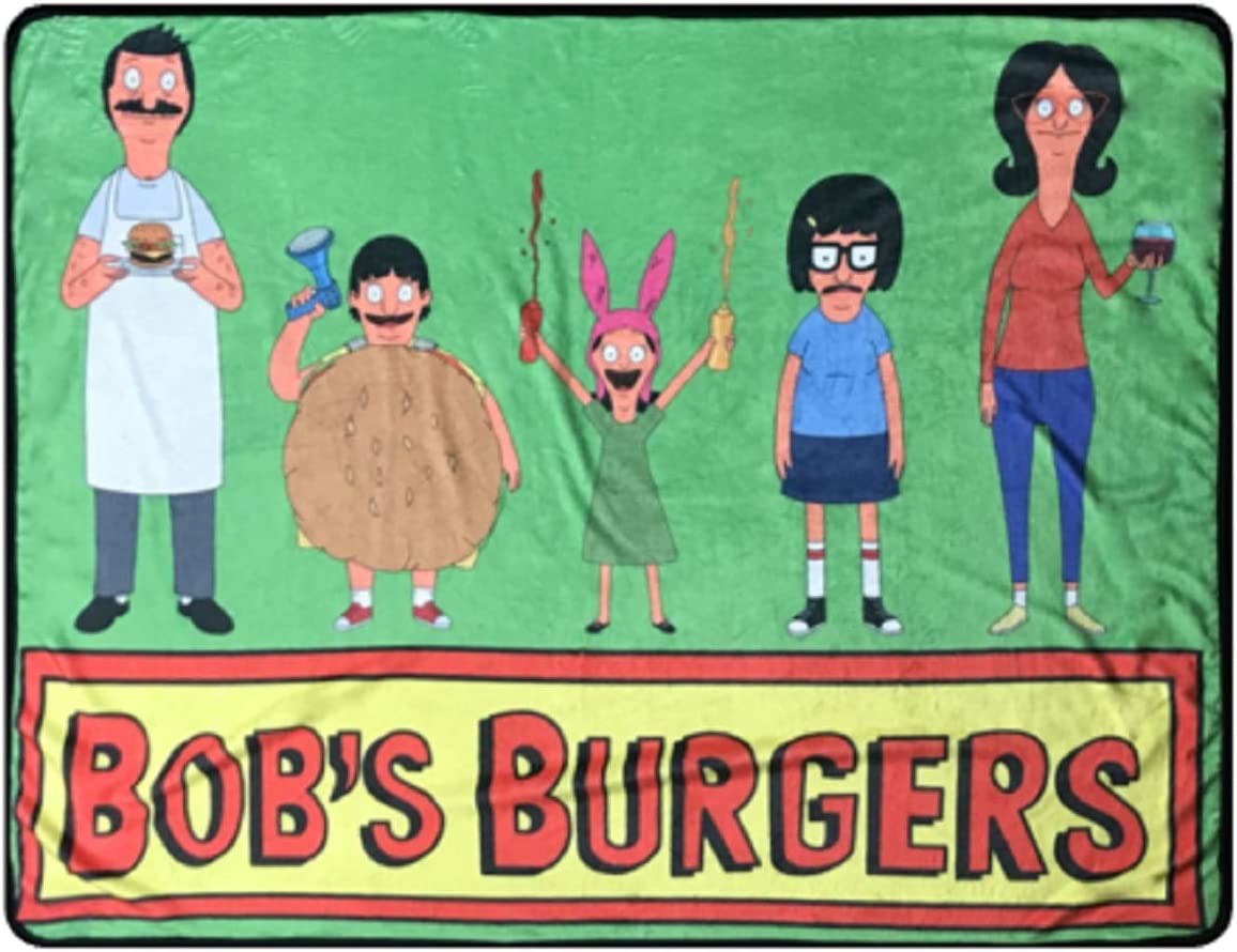 Bob's Burgers Cast Fleece Throw Blanket