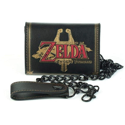 Mens Bioworld Nintendo Legend of Zelda Twilight Princess Emblem Biker Wallet With Chain