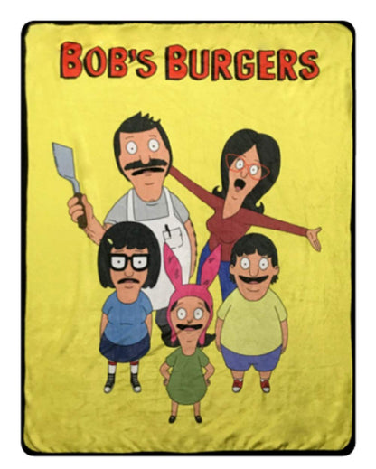 Bob's Burgers Fleece Softest Throw Blanket| Measures 60 x 45 Inches