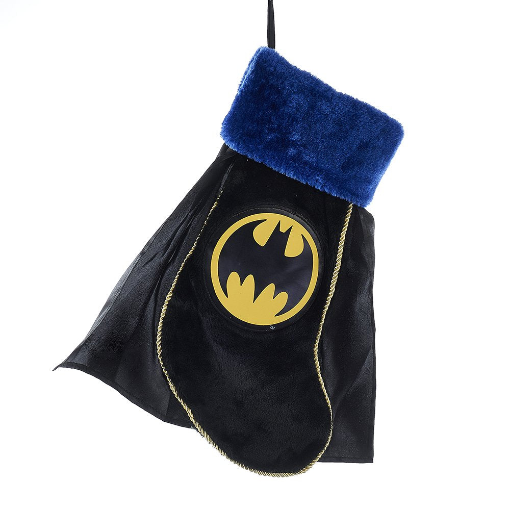 Kurt Adler 19" Batman Applique Stocking with Cape