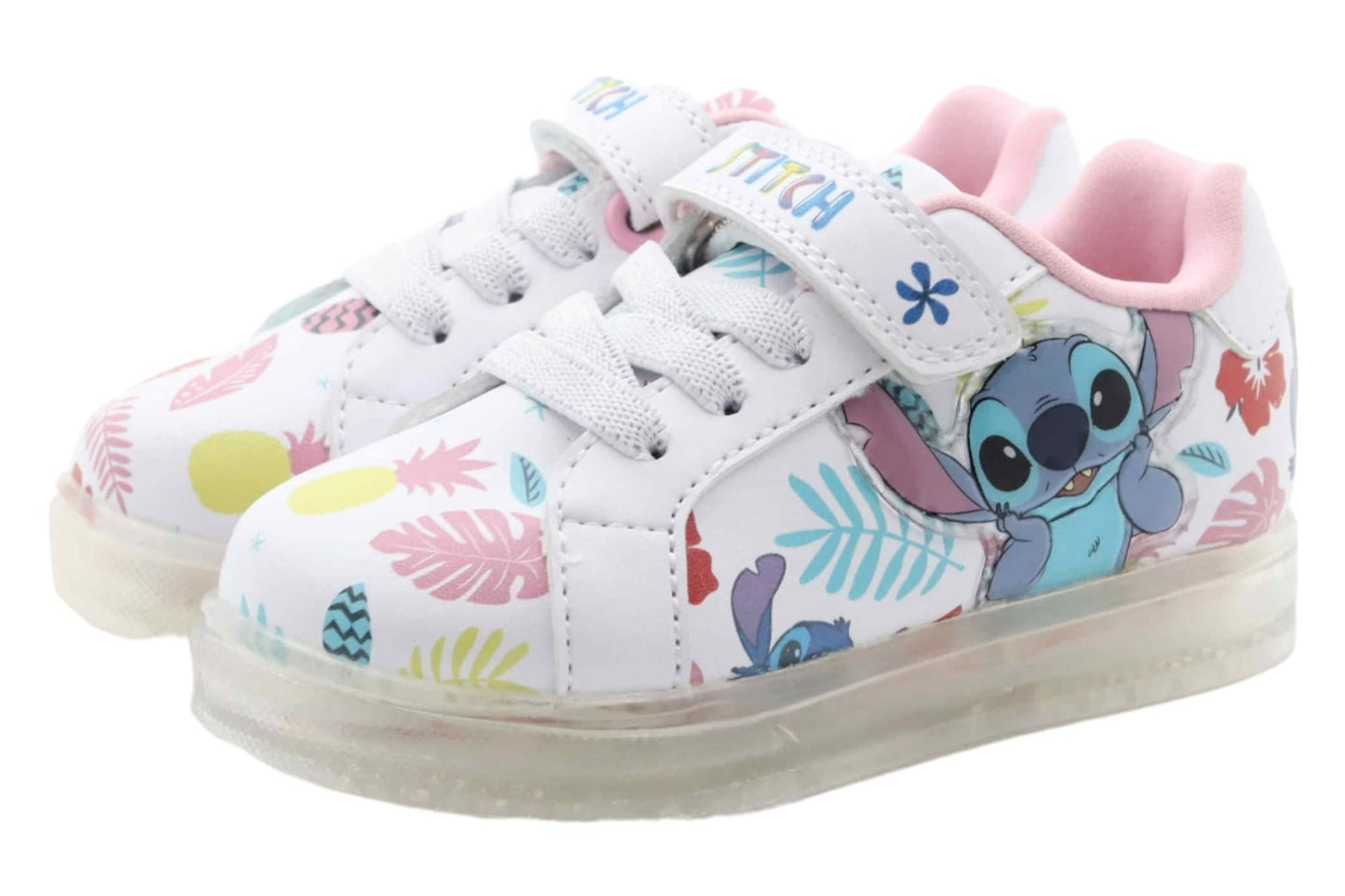 Disney Lilo and Stitch Girl's Lighted Athletic Sneaker (Toddler/Little Kid)