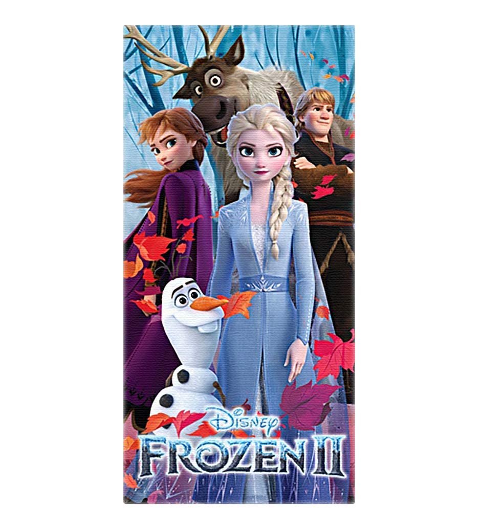 Disney Frozen II Beach Towel Elsa Anna Olaf 28"x58"