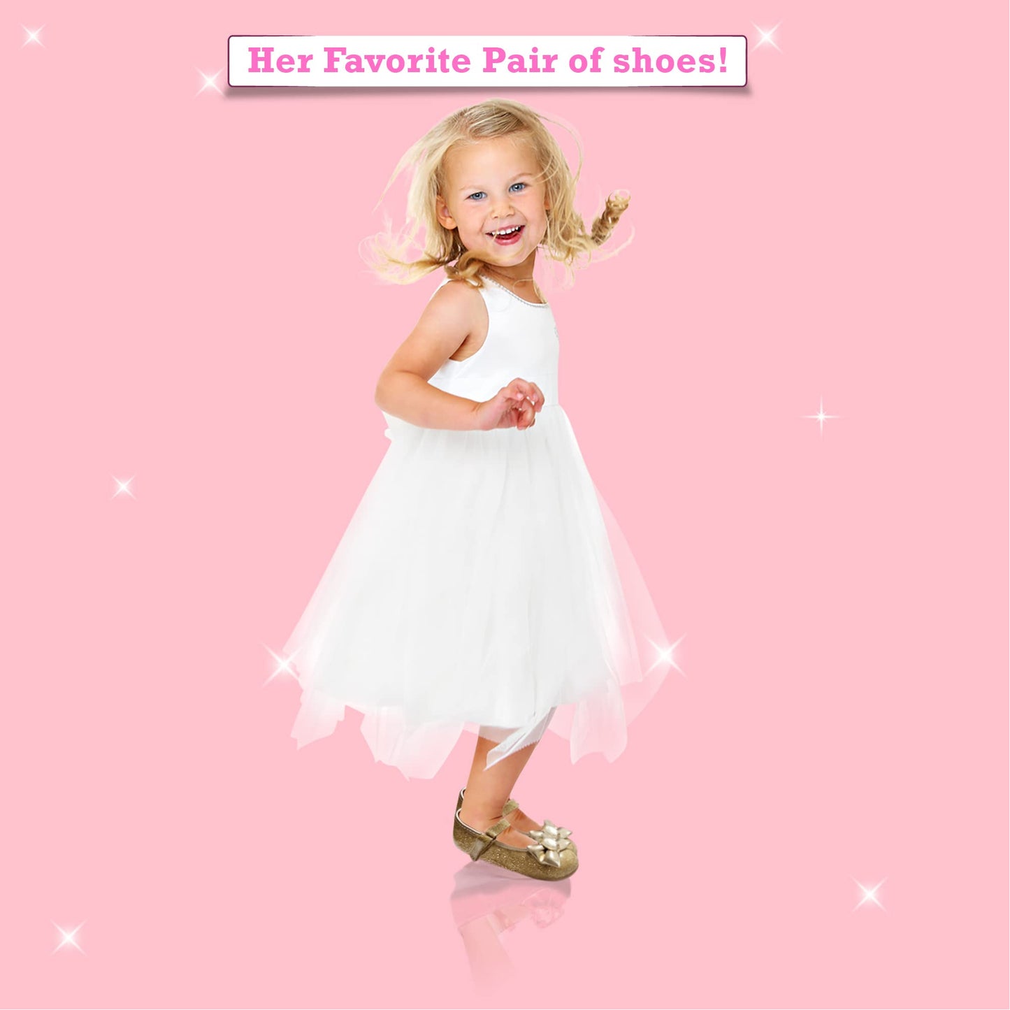 Disney Princess Gold Girl's Heel Dress Shoe (Toddler/Little Kid)