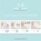 aden + anais Classic Muslin Swaddle Blanket 4 Pack, Baby Cakes (Discontinued by Manufacturer)