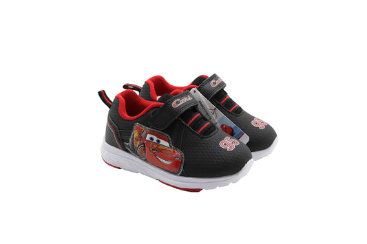 Disney Pixar Cars Boy's Lighted Athletic Sneaker, Black (Toddler/Little Kid)