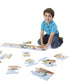Melissa & Doug Alphabet Train Jumbo Jigsaw Floor Puzzle - Letters and Animals (28 pcs, 10 feet long)