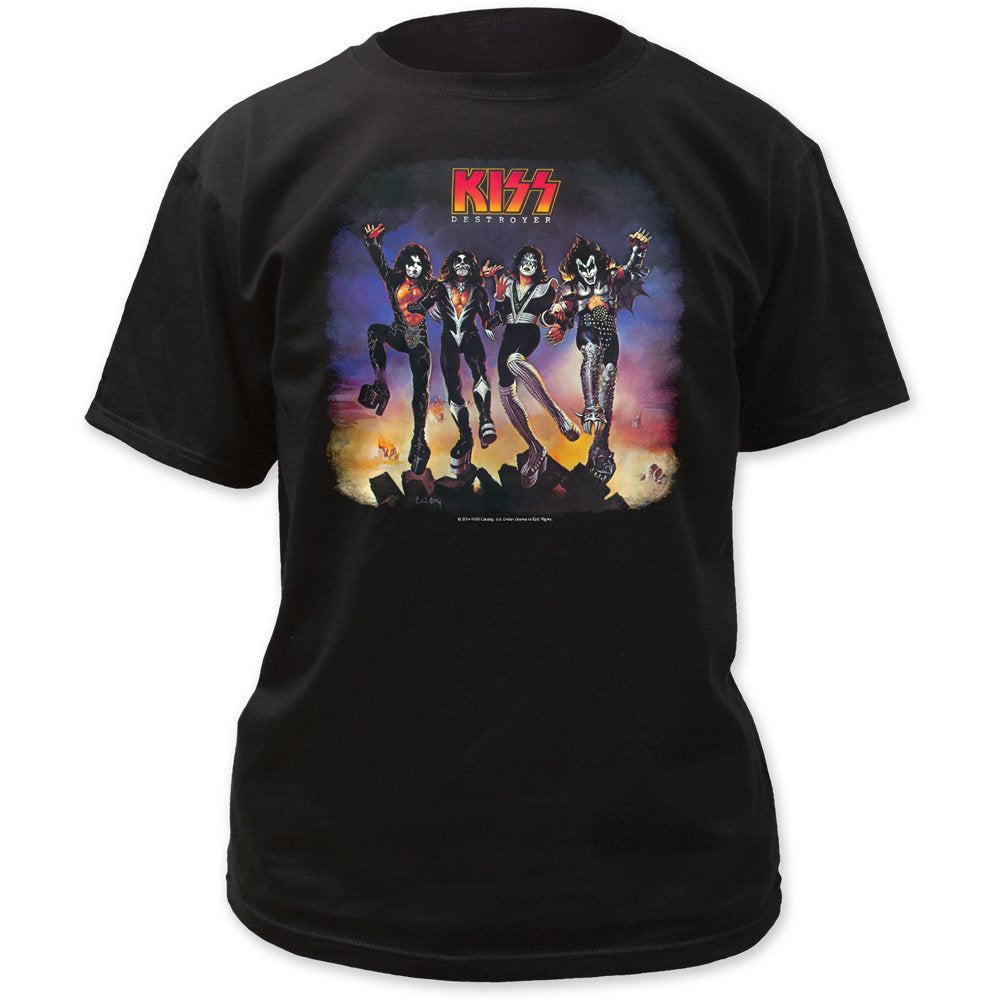 Kiss Destroyer Jumping Print Men's Classic Cotton Shirt