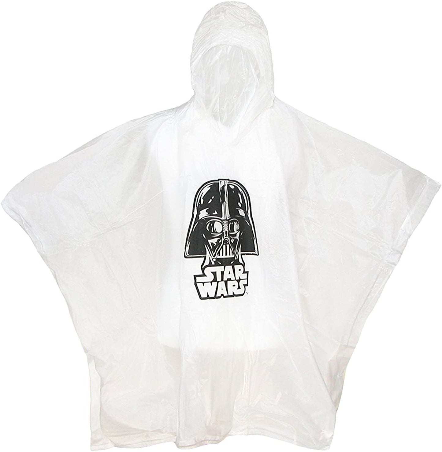 Star Wars Darth Vader Hooded Rain Poncho, 30 x 42"