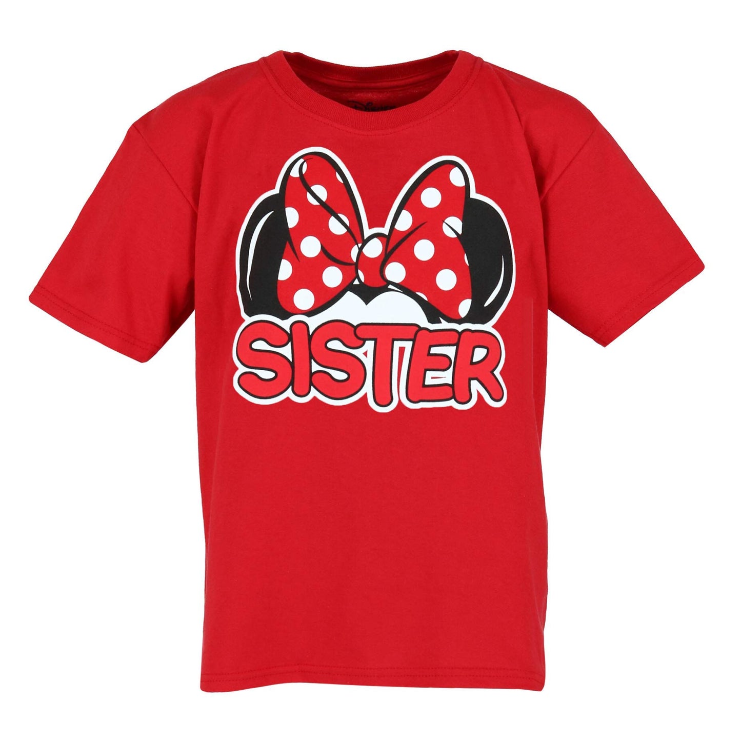 Disney Jerry Leigh Matching Family Collection Minnie Mouse Sister T-Shirt, 3T Red