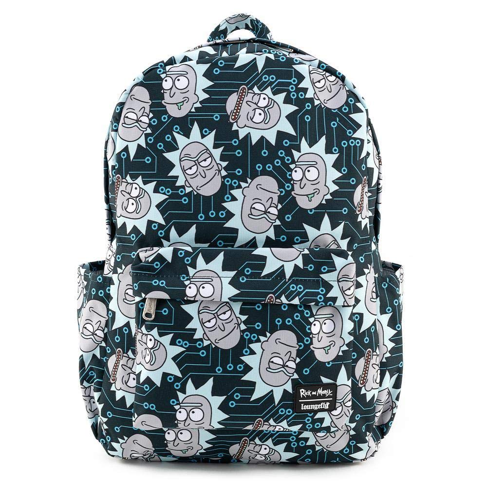 Loungefly Rick and Morty Computer Chip Rick Nylon Backpack