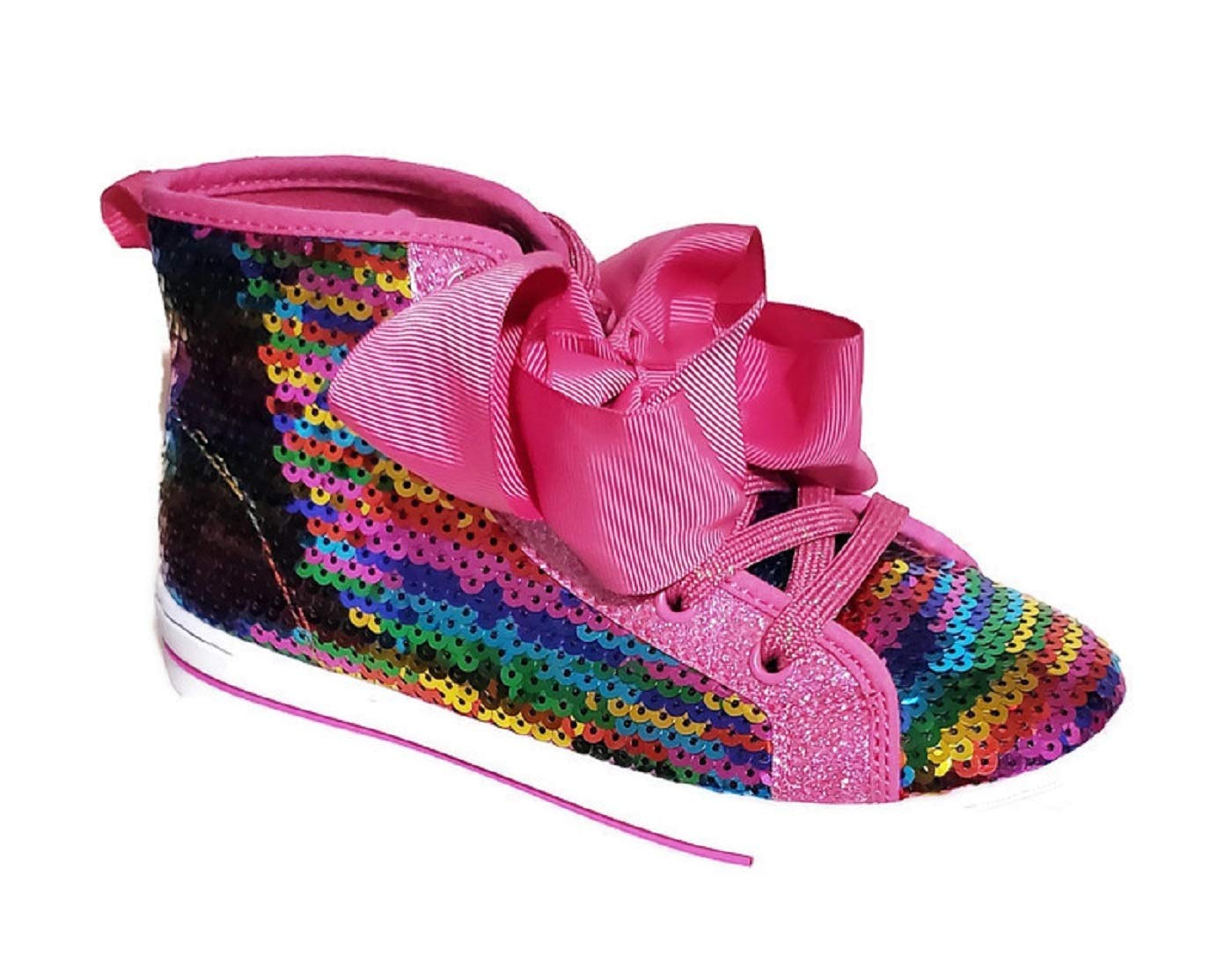 ACI JoJo Siwa Girls' Pink/Multi Hi-Top Sneakers