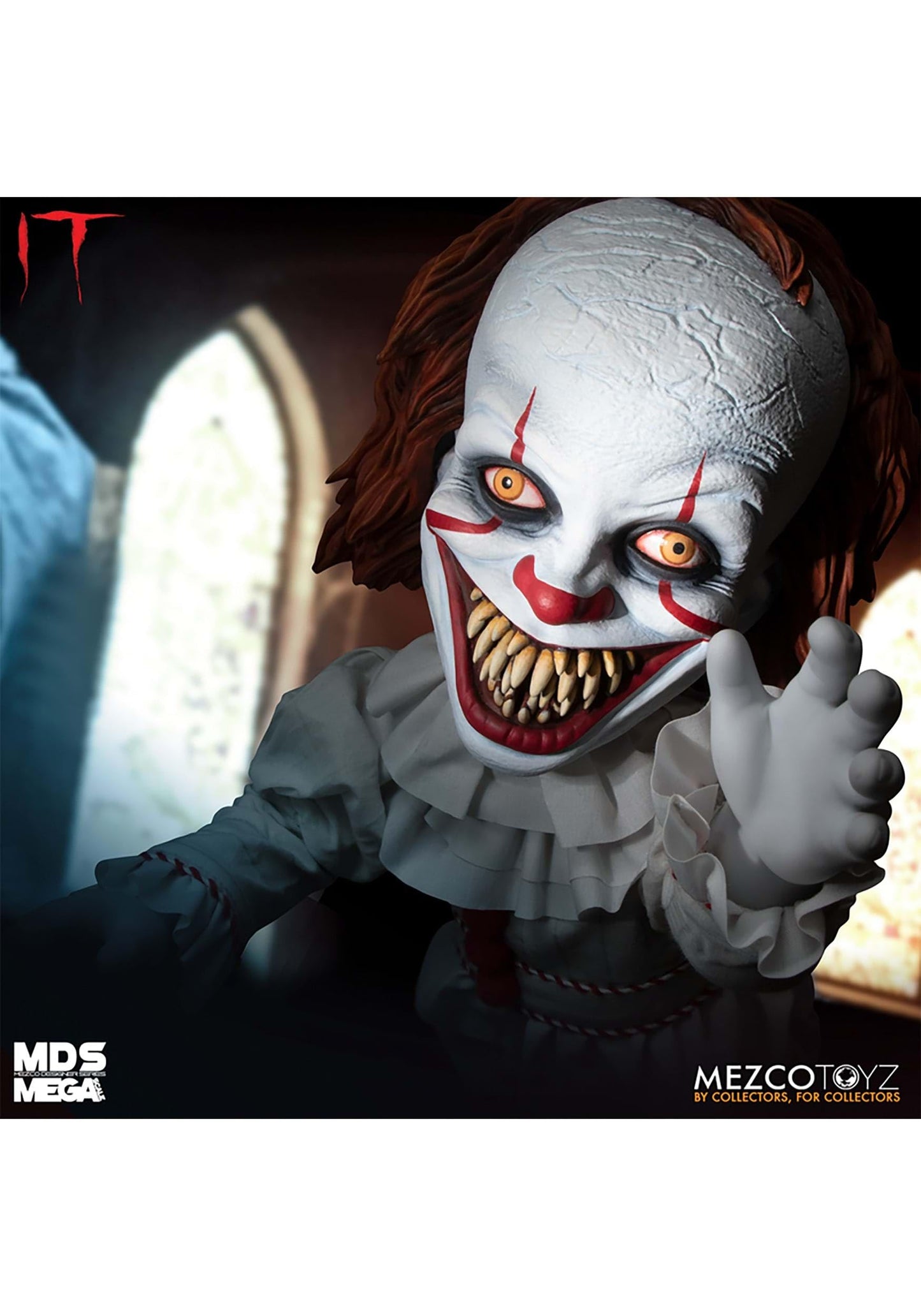 It 15 Inch Action Figure Mega Scale - Talking Sinister Pennywise
