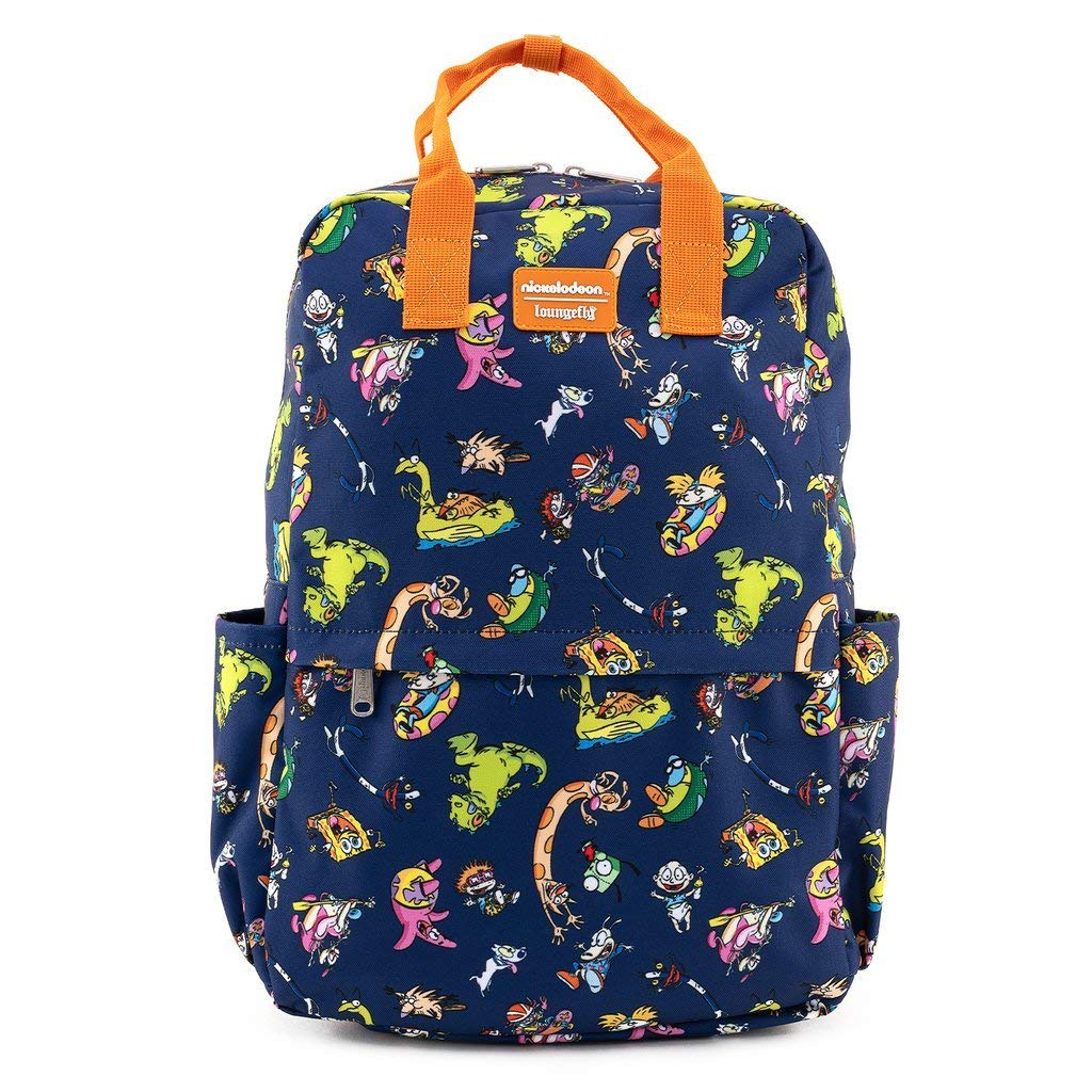 Loungefly Nickelodeon Retro Characters Nylon Backpack One Size