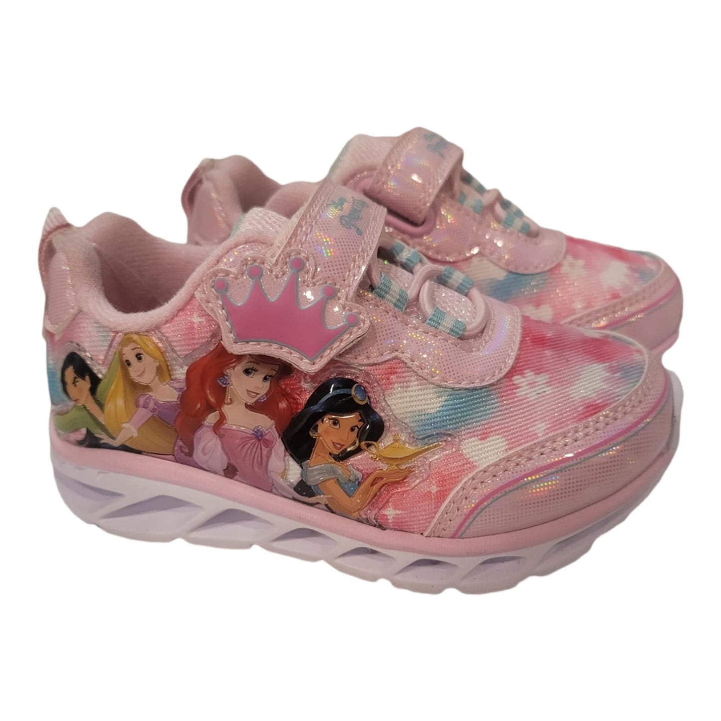 Disney Princesses Lighted Athletic Sneaker, Pink (Toddler), Size 9