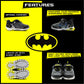 DC Comics Batman Boys Lighted Athletic Sneaker, Toddler/Little Kid