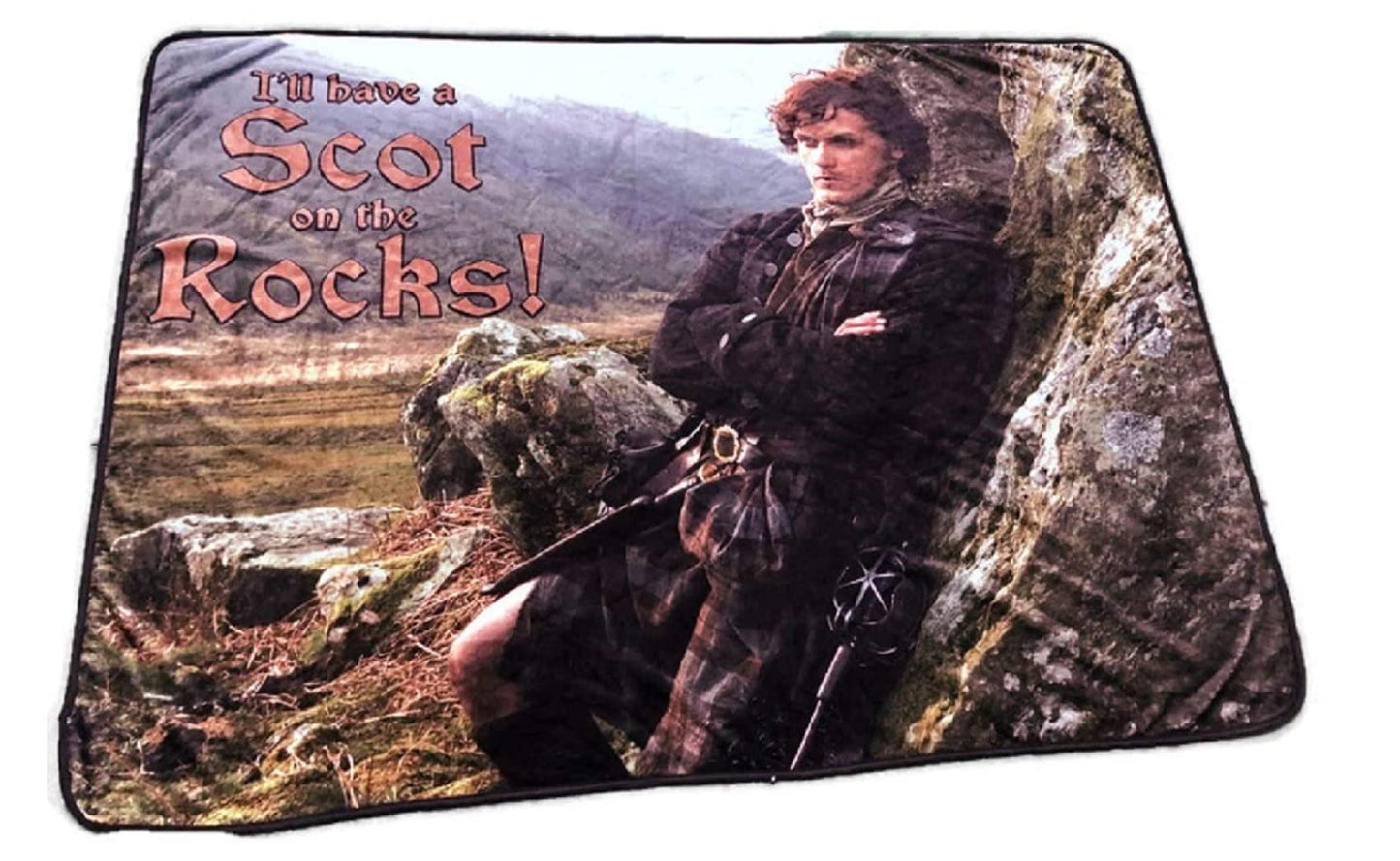 Surreal Entertainment Outlander Scot on The Rocks Throw Standand