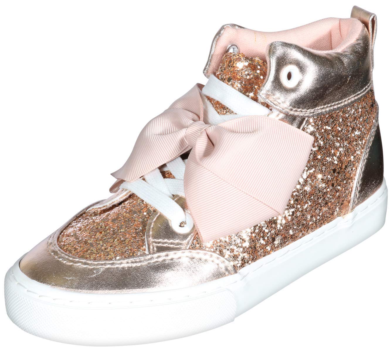 Jojo Siwa Girls' Hi-Top Sneakers - Gold, 8 Toddler