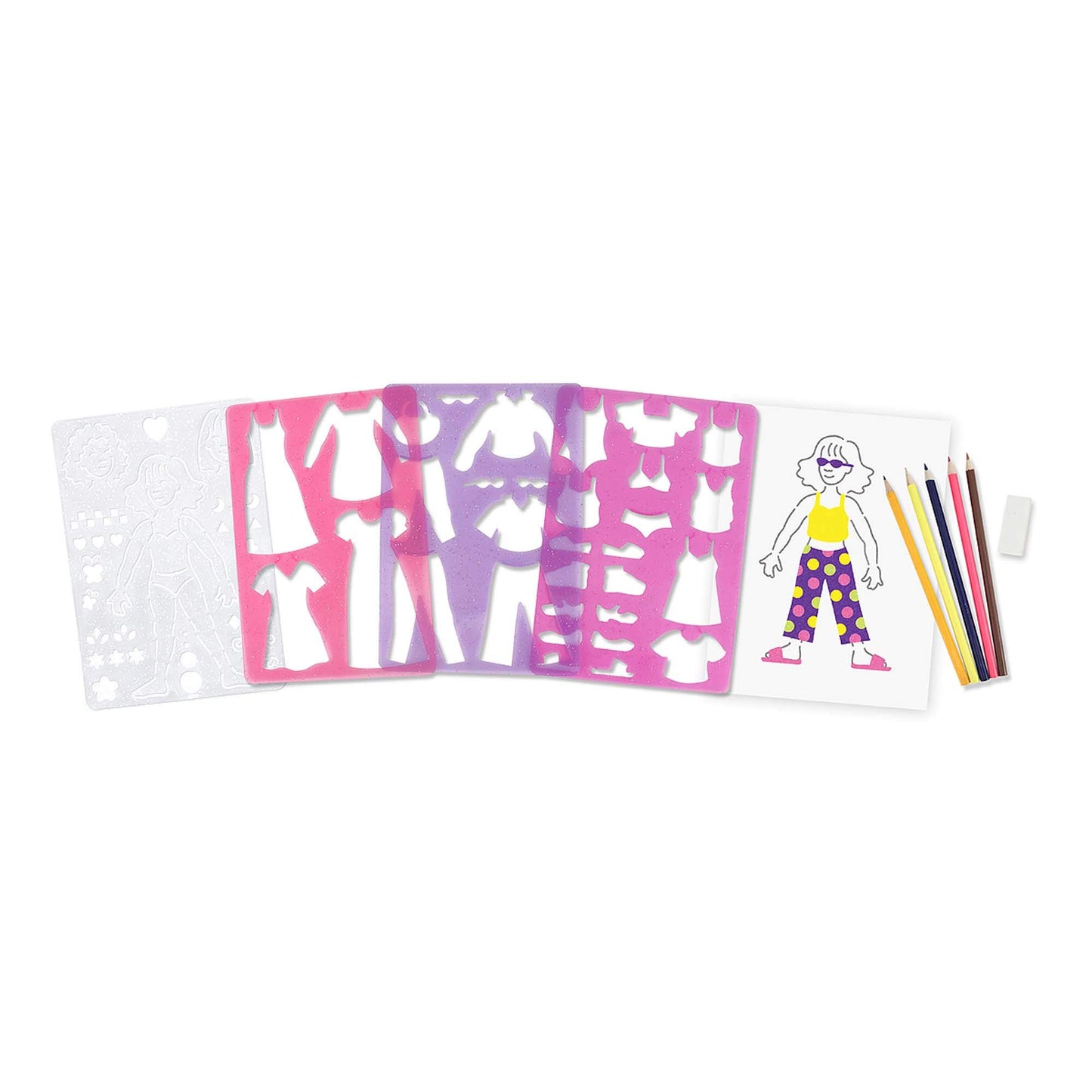 Melissa & Doug Fashion Fun Stencil Set