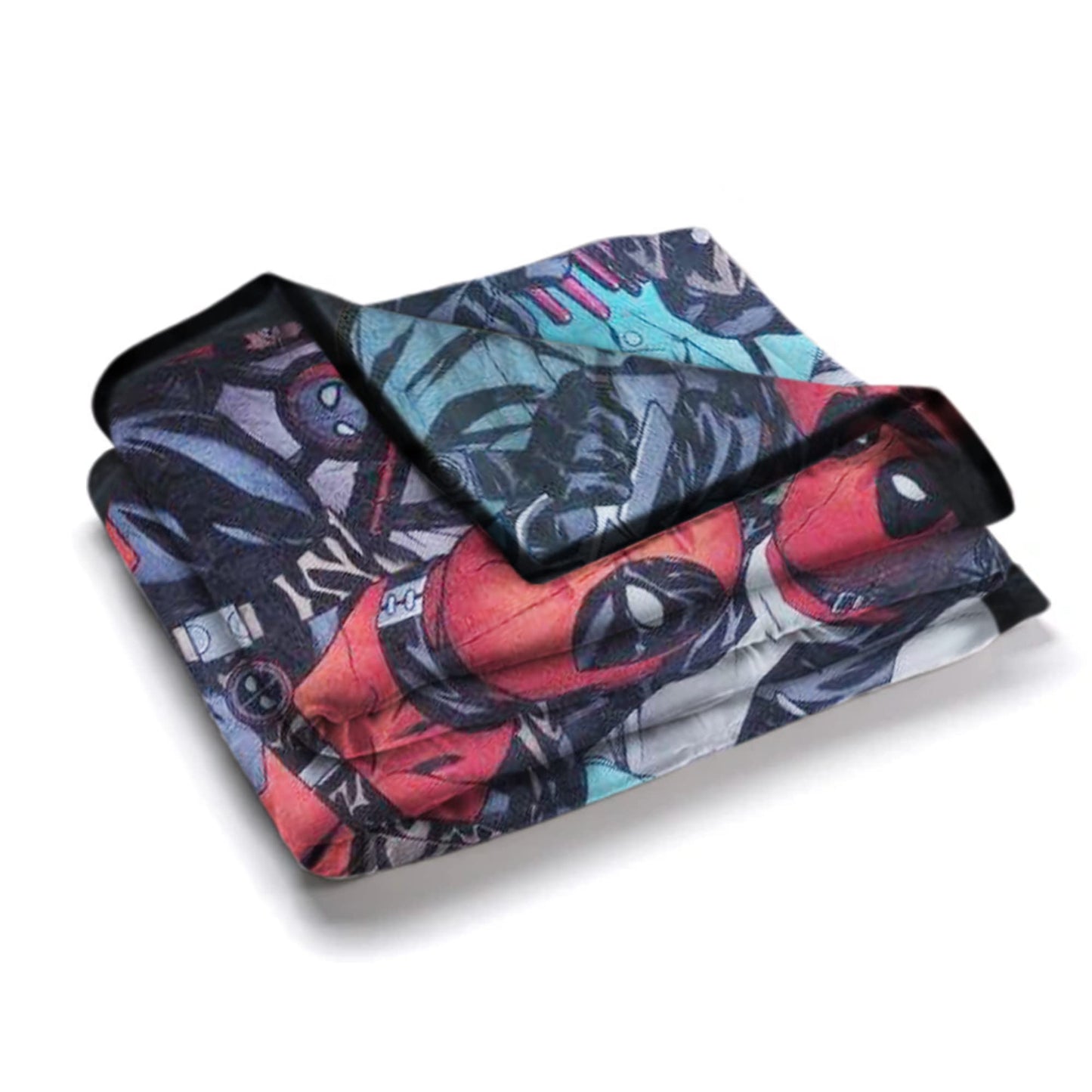 Marvel Deadpool Faces Fleece Fleece Softest Comfy Throw Blanket for Adults & Kids| Measures 60 x 45 Inches