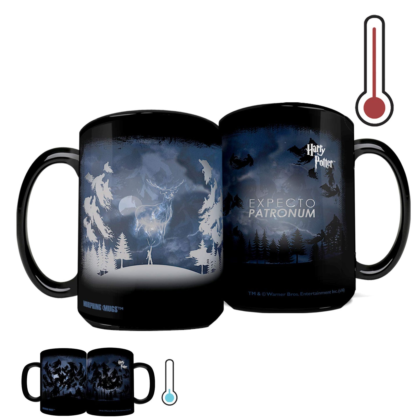 Harry Potter – Morphing Mugs Heat Sensitive Clue Mug – Full image revealed when HOT liquid is added - 16oz Large Drinkware