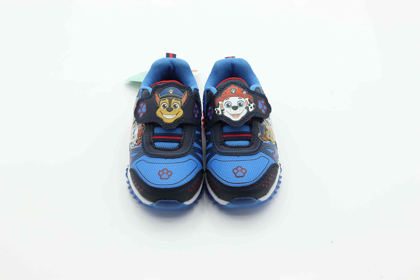 Nickelodeon Paw Patrol Boy's Lighted Athletic Sneaker, Blue/Red (Toddler/Little Kid)
