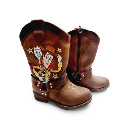 Disney Toy Story Woody & Forky Boy's Lighted Cowboy Boot (Toddler/Little Kid)