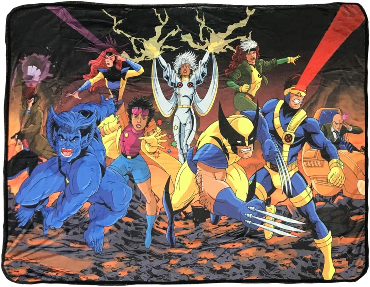 Marvel X-Men Team Fleece Soft Throw Blanket