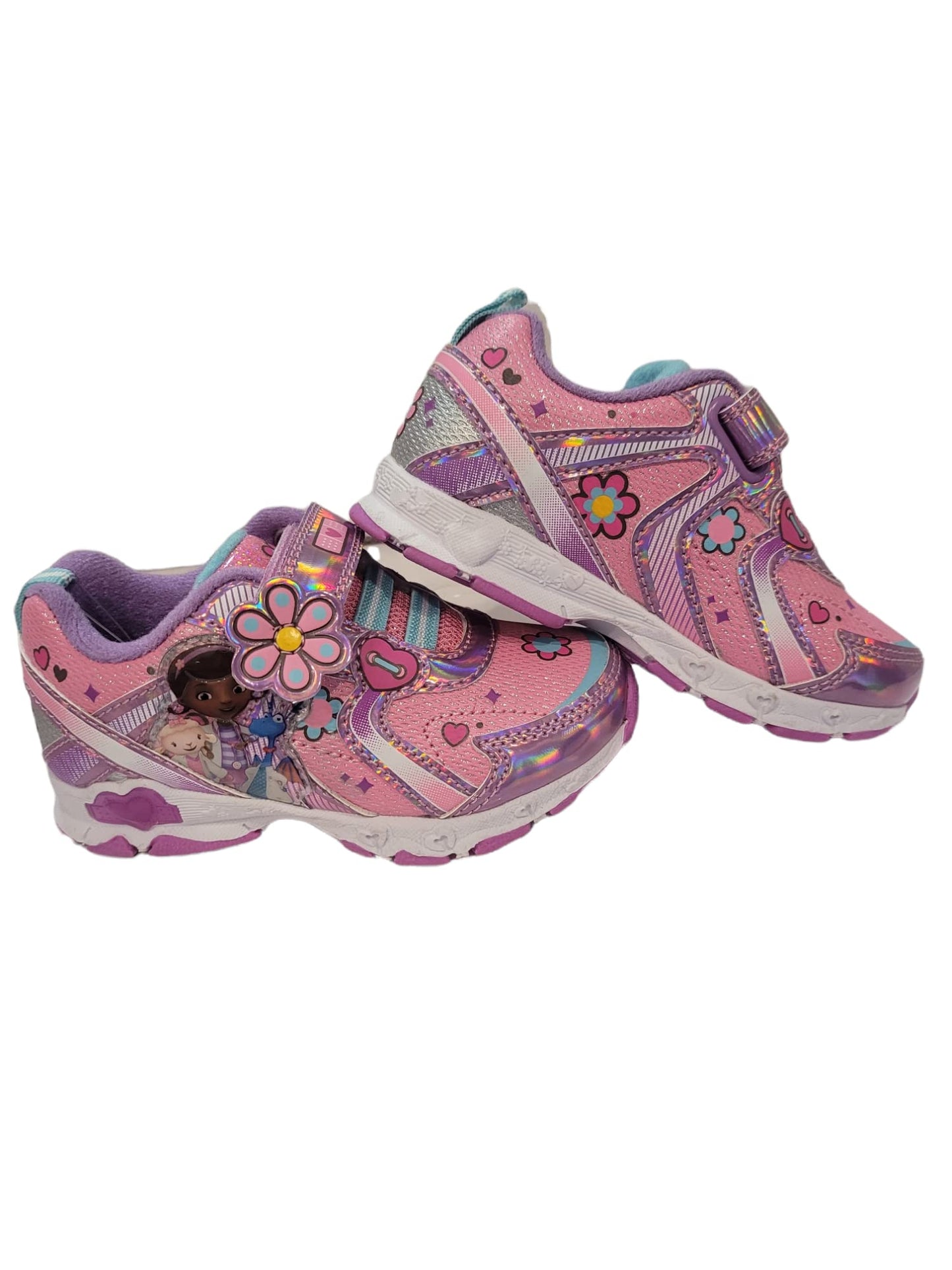 Disney Doc McStuffins Girl's Lighted Athletic Sneaker (Toddler/Little Kid)