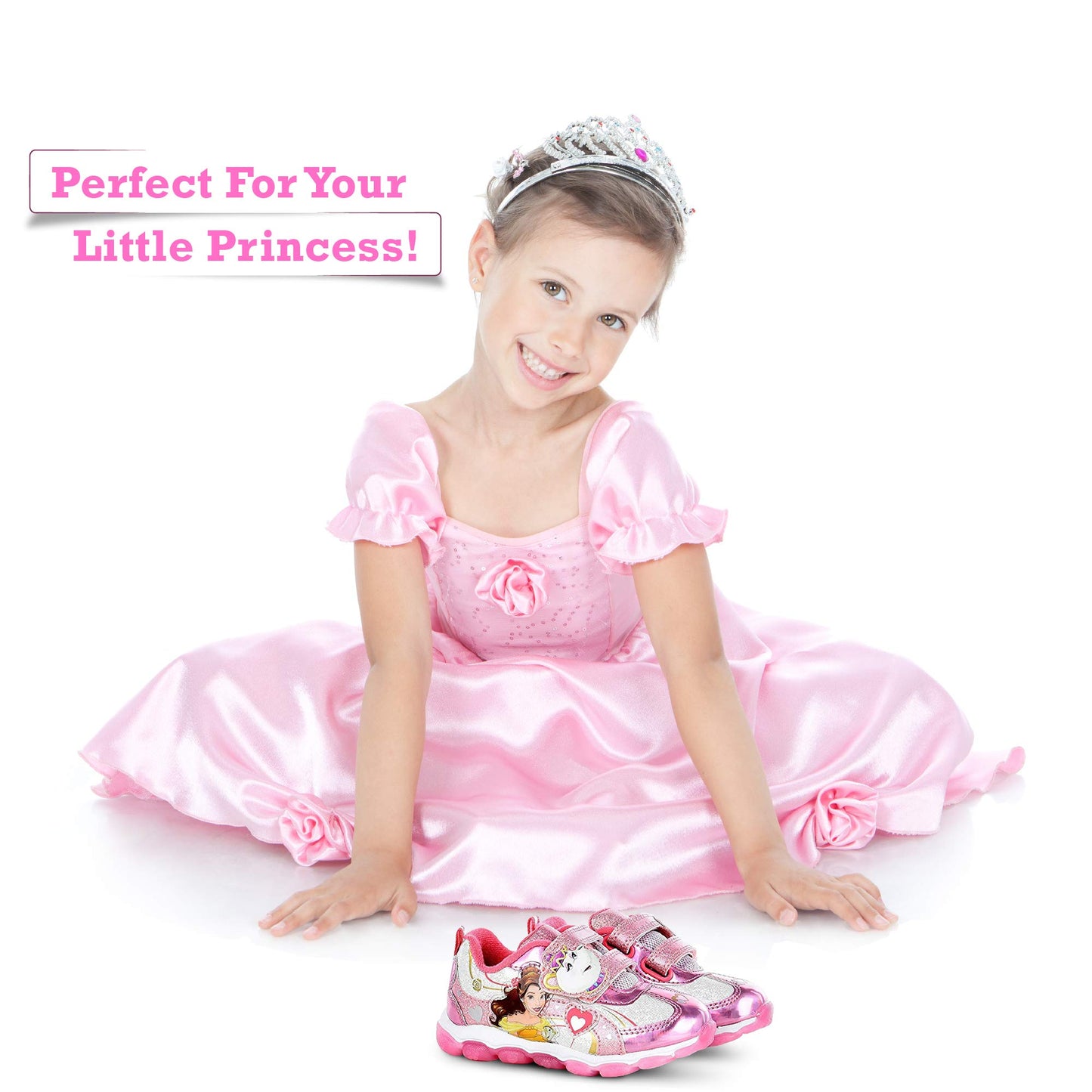 Disney Princess Belle Toddler Girls Light Up Sneaker (Toddler/Little Kid)