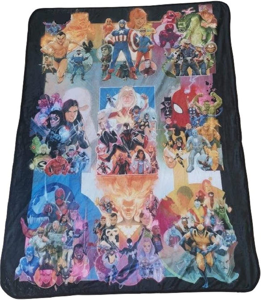 Marvel 80th Anniversary Softest Throw Blanket| Measures 60 x 45 Inches