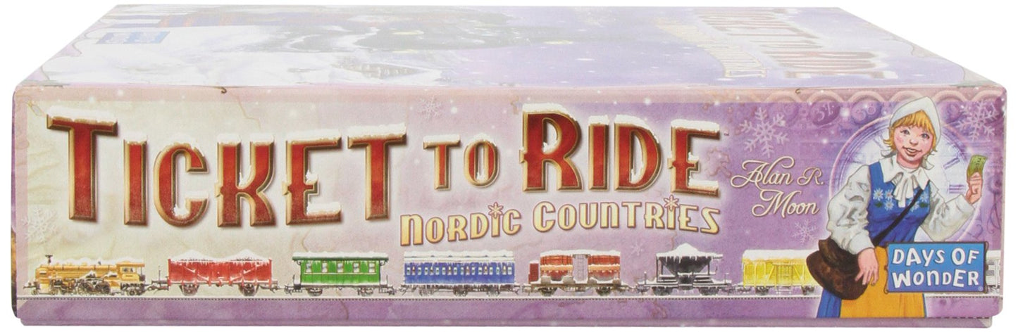 Ticket to Ride Nordic Countries Board Game | Family Board Game | Board Game for Adults and Family | Train Game | Ages 8+ | For 2 to 3 players | Average Playtime 30-60 minutes | Made by Days of Wonder
