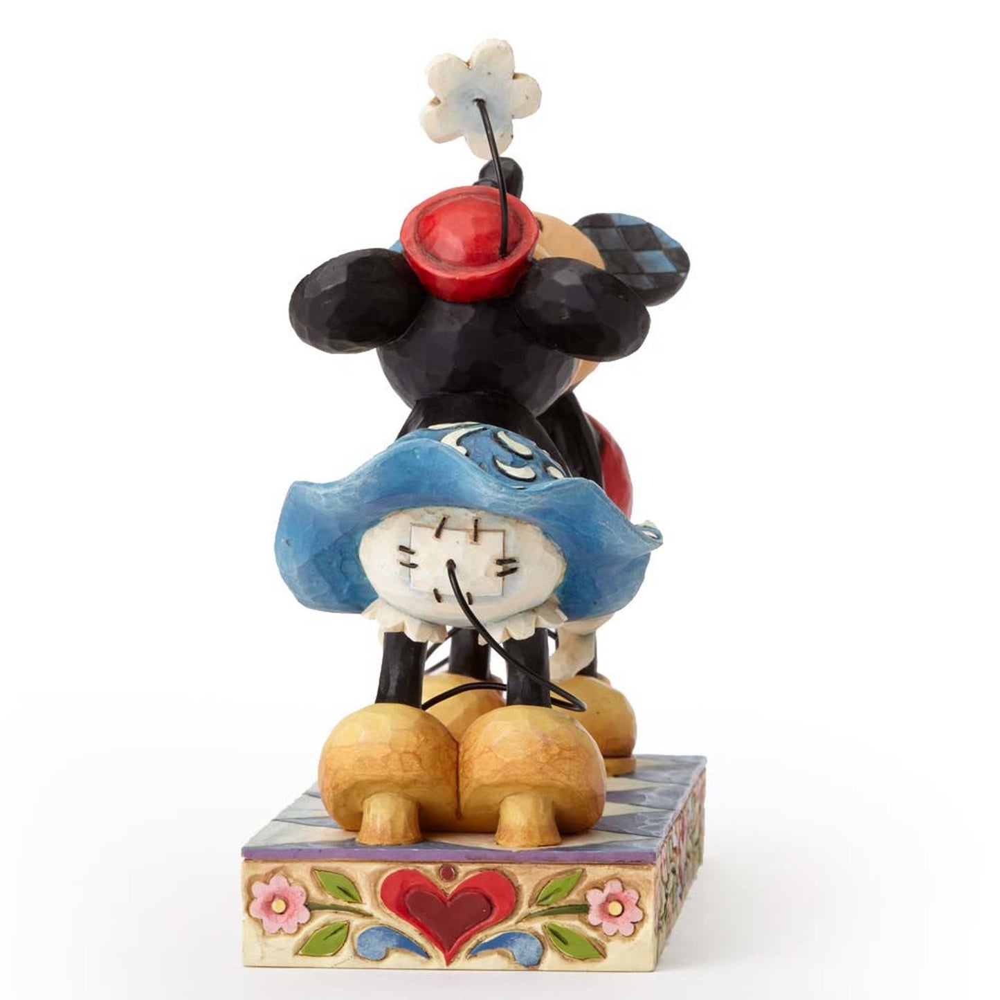 Disney Traditions by Jim Shore Mickey Mouse Kissing Minnie Stone Resin Figurine, 6.5”