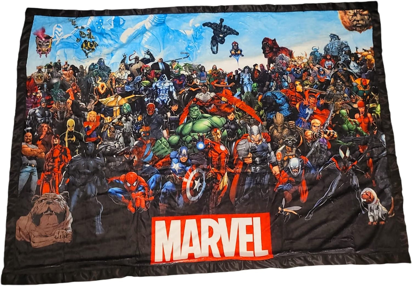 Marvel Comics Universe Characters Fleece Softest Throw Blanket| Measures 60 x 45 Inches