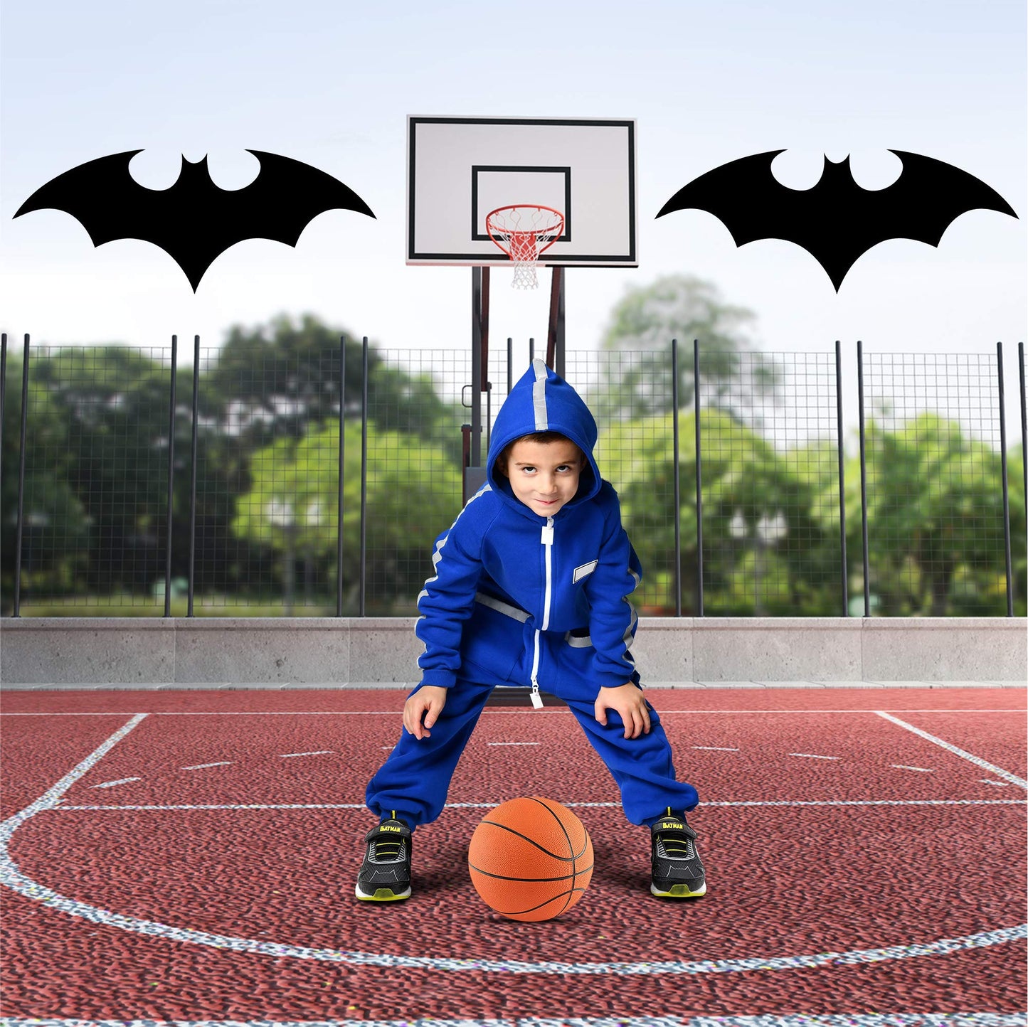 DC Comics Batman Boys Bat Signal Lighted Athletic Sneaker (Toddler/Little Kid)
