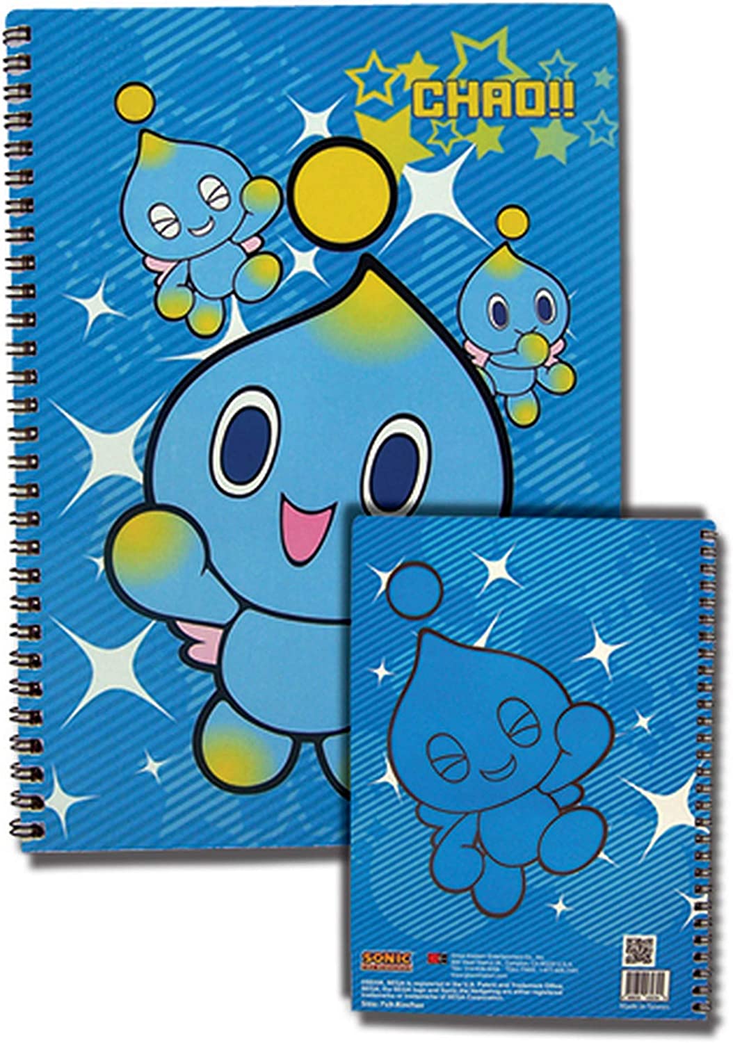 Great Eastern Entertainment Sonic The Hedgehog Chao Spiral Notebook Multi-colored, 10"
